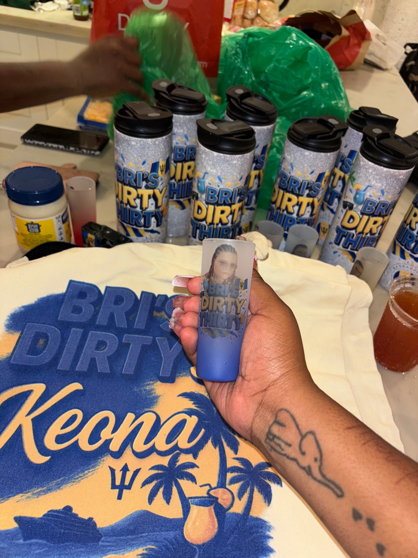 Custom shot glasses