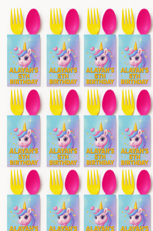 Cutlery Holder – Personalized Birthday Theme