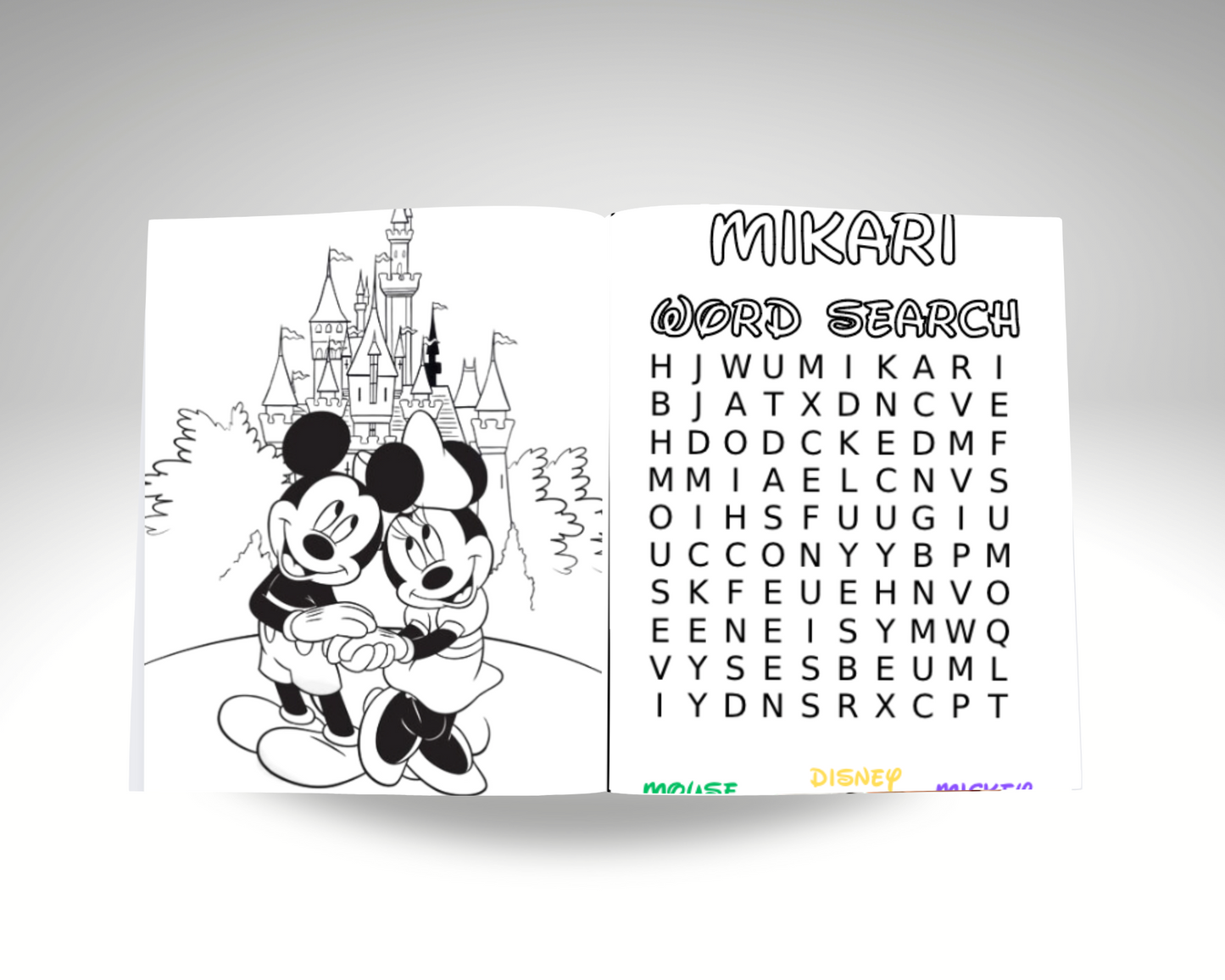 Custom Coloring books