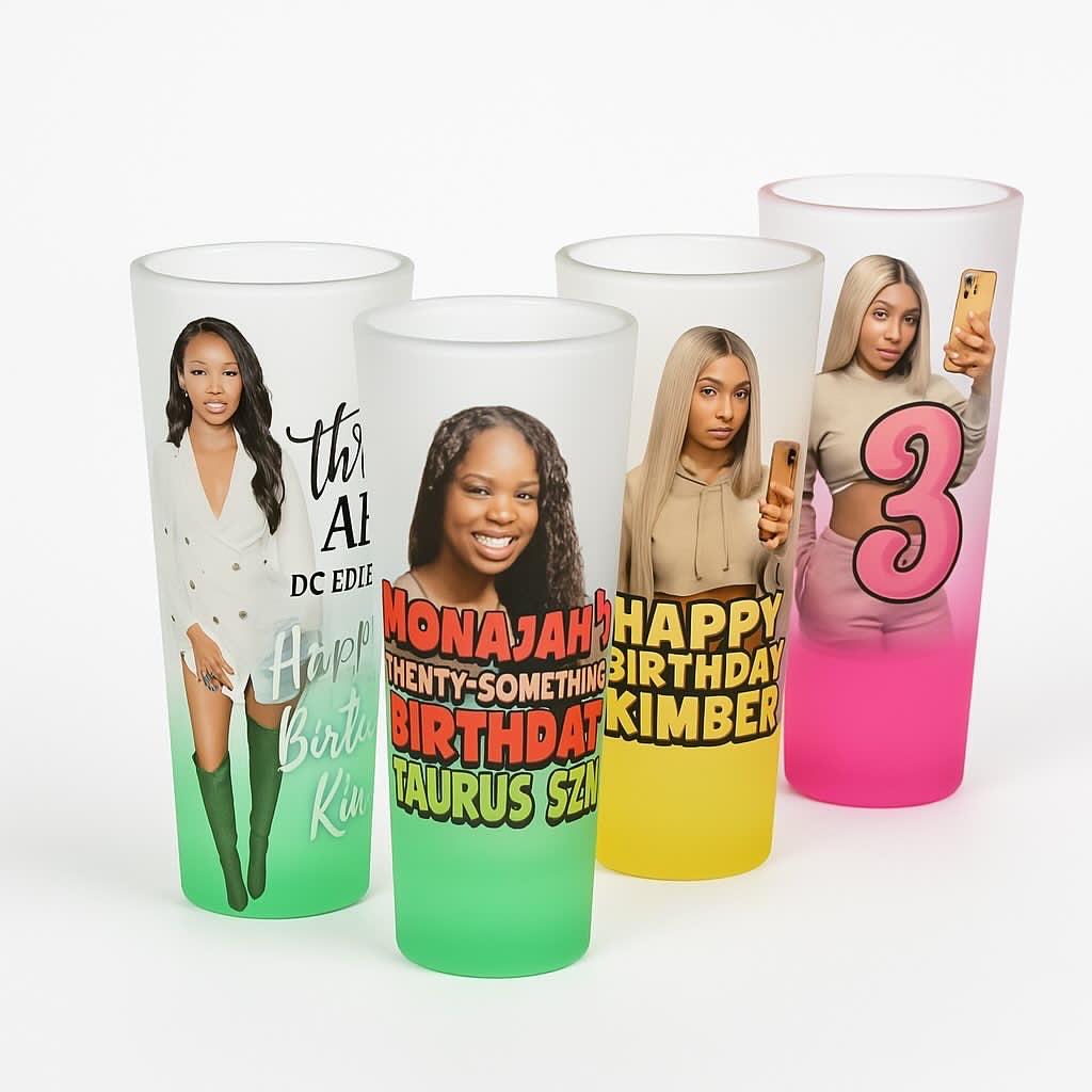 Custom shot glasses