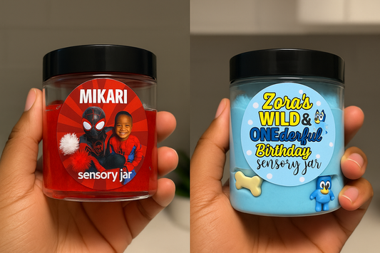 🫧 Custom 4oz Sensory Jar Sets (Set of 12)