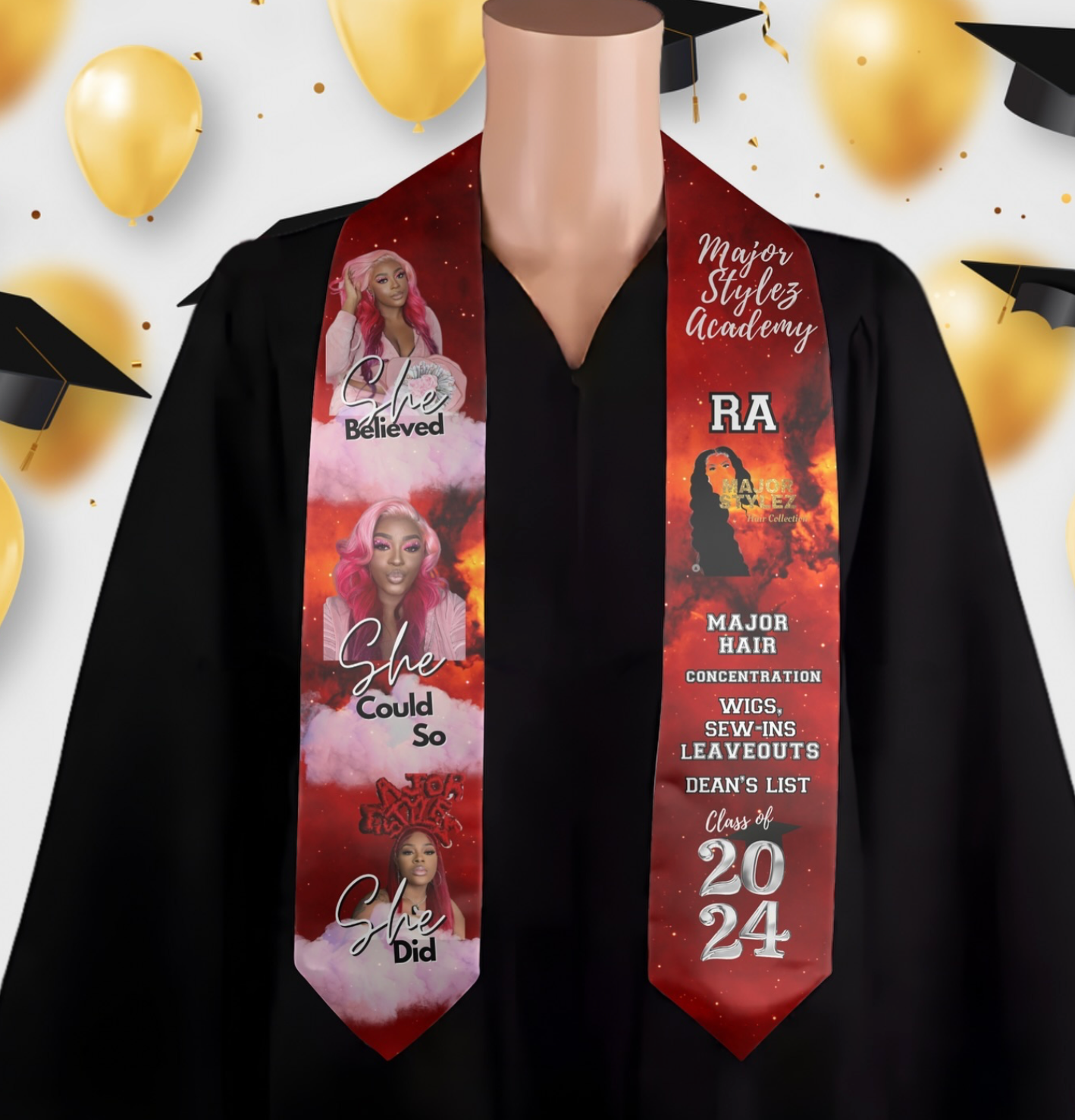 Custom Graduation Stole