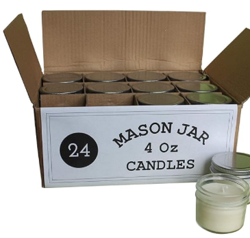 Mason Jar Candle Party Favor